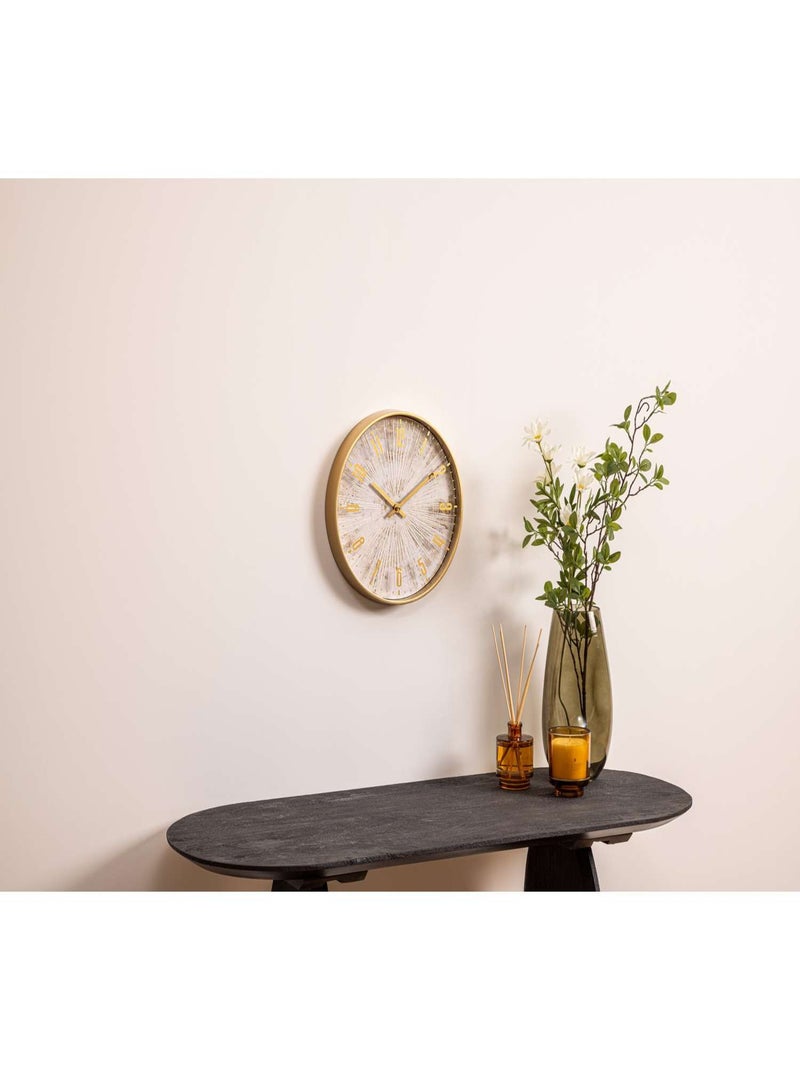 Horloge effet patiné IZZIE Gris clair - Kiabi
