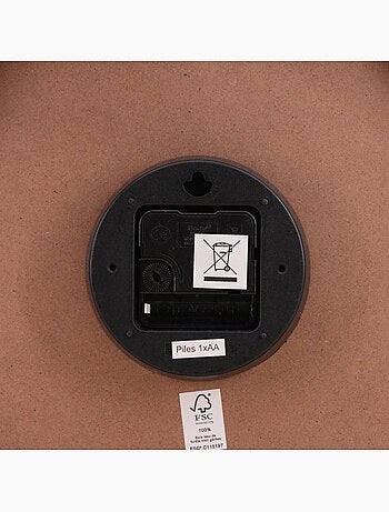 Horloge en bois 33cm