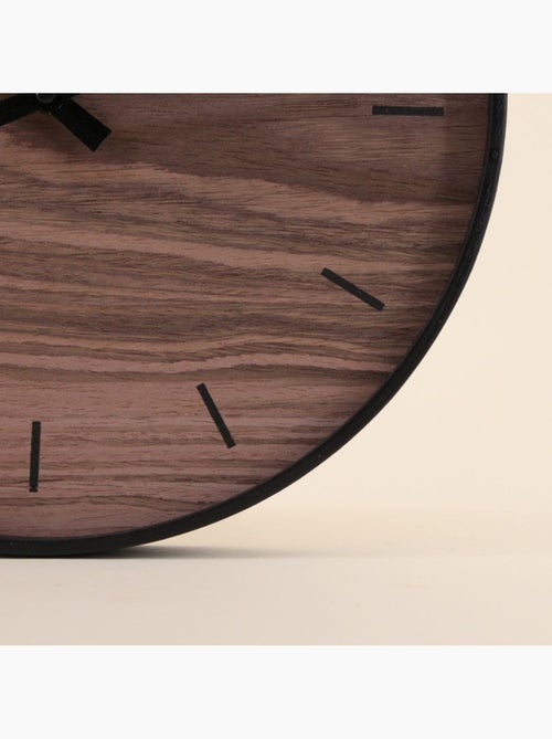 Horloge en bois 33cm - Kiabi