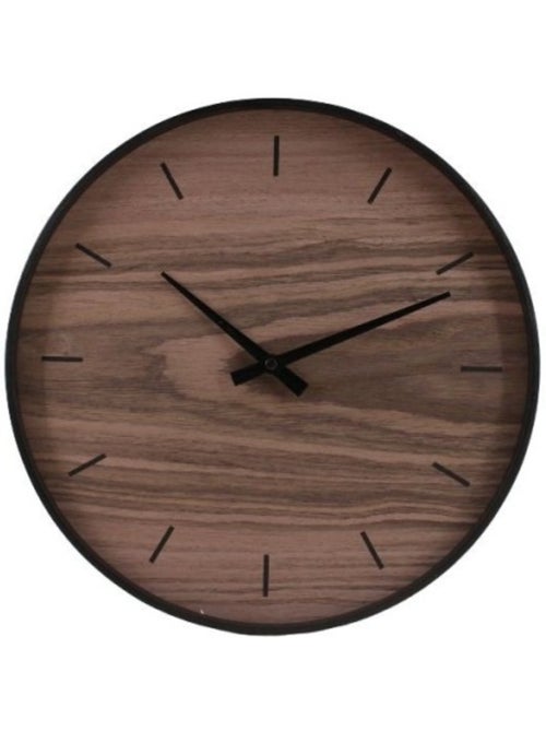 Horloge en bois 33cm - Kiabi