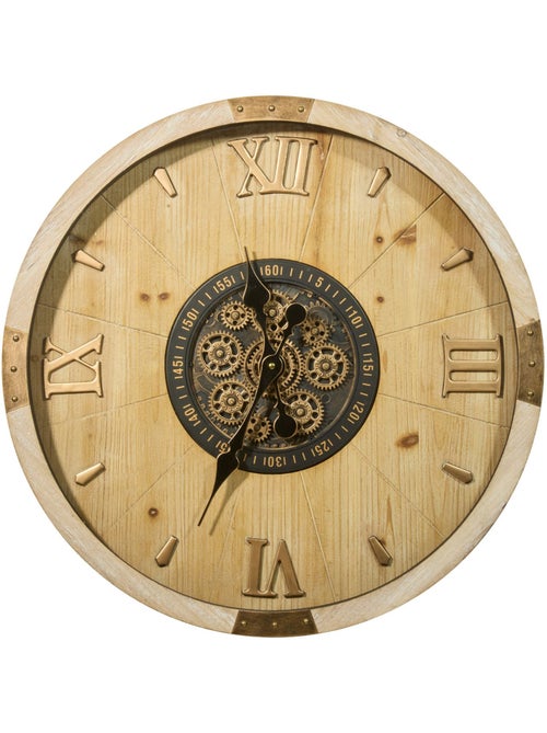 Horloge en bois avec mécanisme MICKA - Kiabi