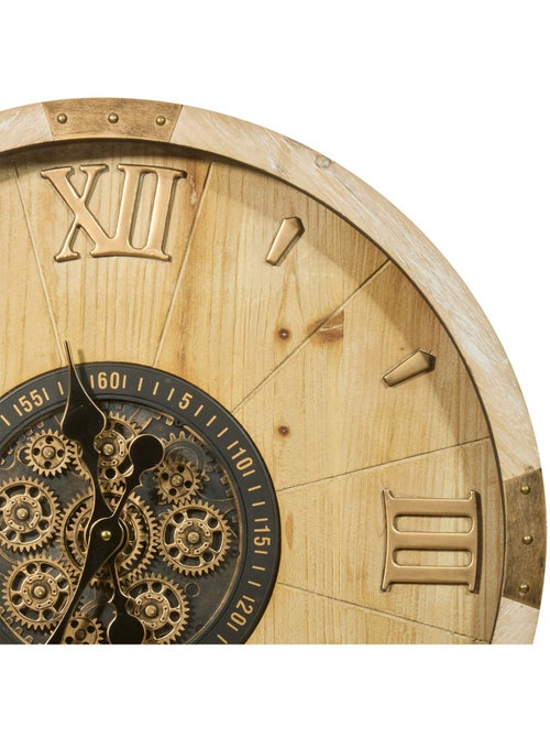 Horloge en bois avec mécanisme MICKA - Kiabi