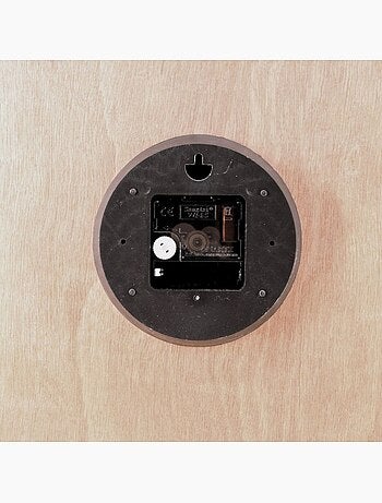 Horloge en bois blanchi 60cm