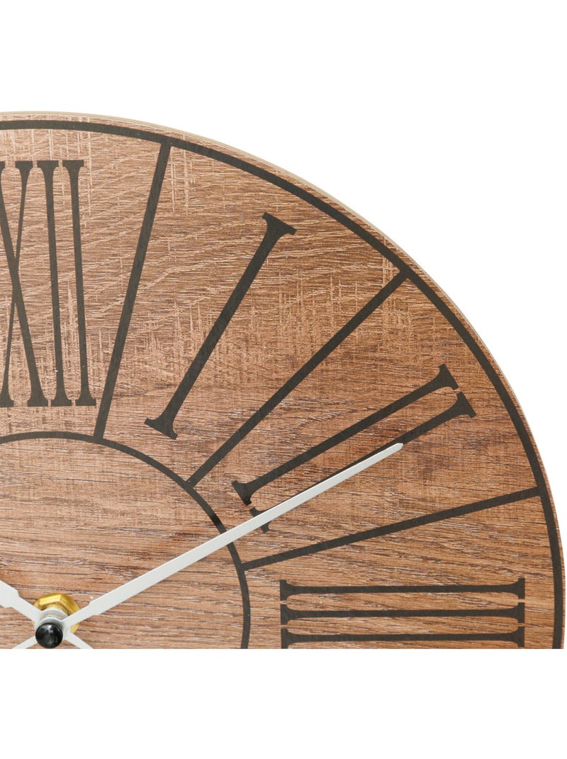 Horloge en bois BORIS Noir - Kiabi