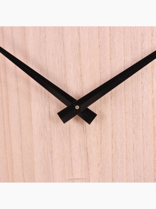 Horloge en bois et métal 60cm - Kiabi