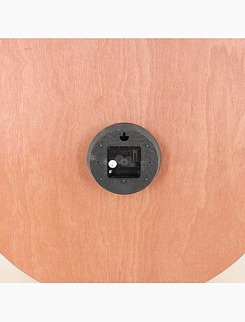 Horloge en bois et métal blanc 60cm