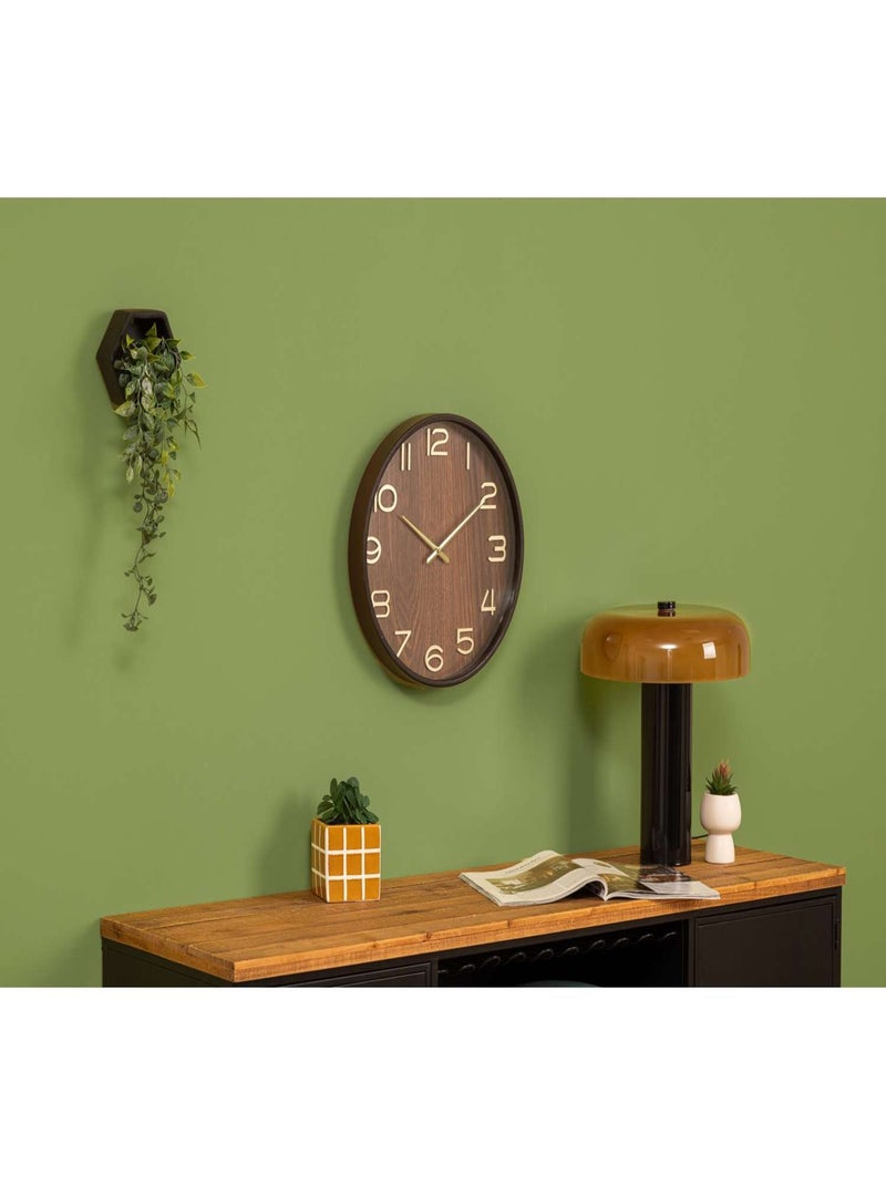 Horloge en bois IVANA Marron - Kiabi
