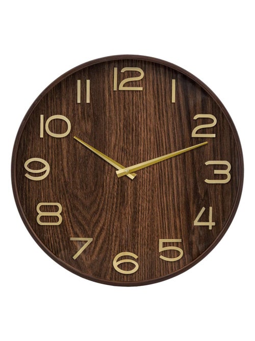 Horloge en bois - Kiabi