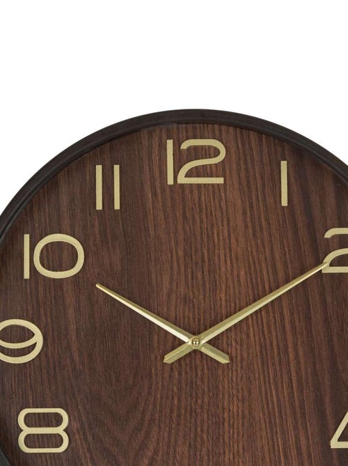 Horloge en bois - Kiabi
