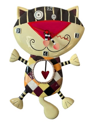 Horloge en forme de chat