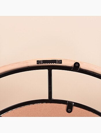 Horloge en rotin et bambou 60cm