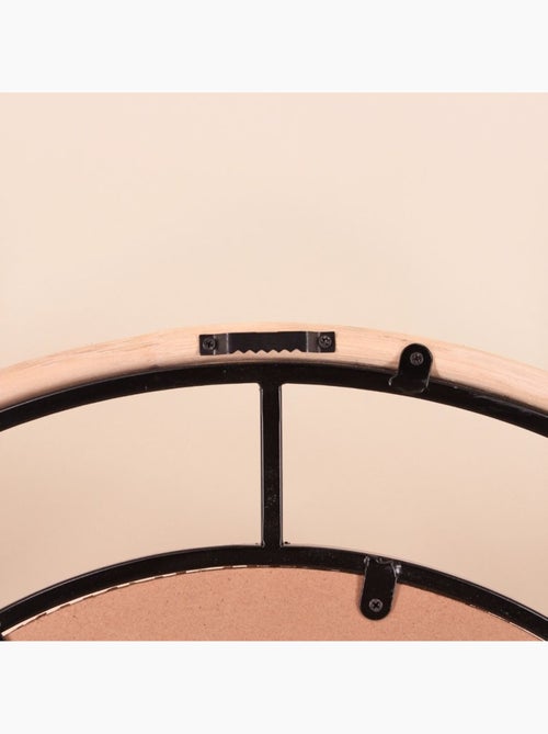 Horloge en rotin et bambou 60cm - Kiabi