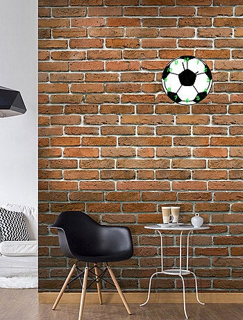 Horloge en verre ballon de football