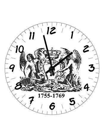 Horloge en verre Drapeau Nation Corse