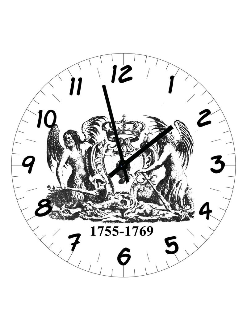 Horloge en verre Drapeau Nation Corse Blanc - Kiabi