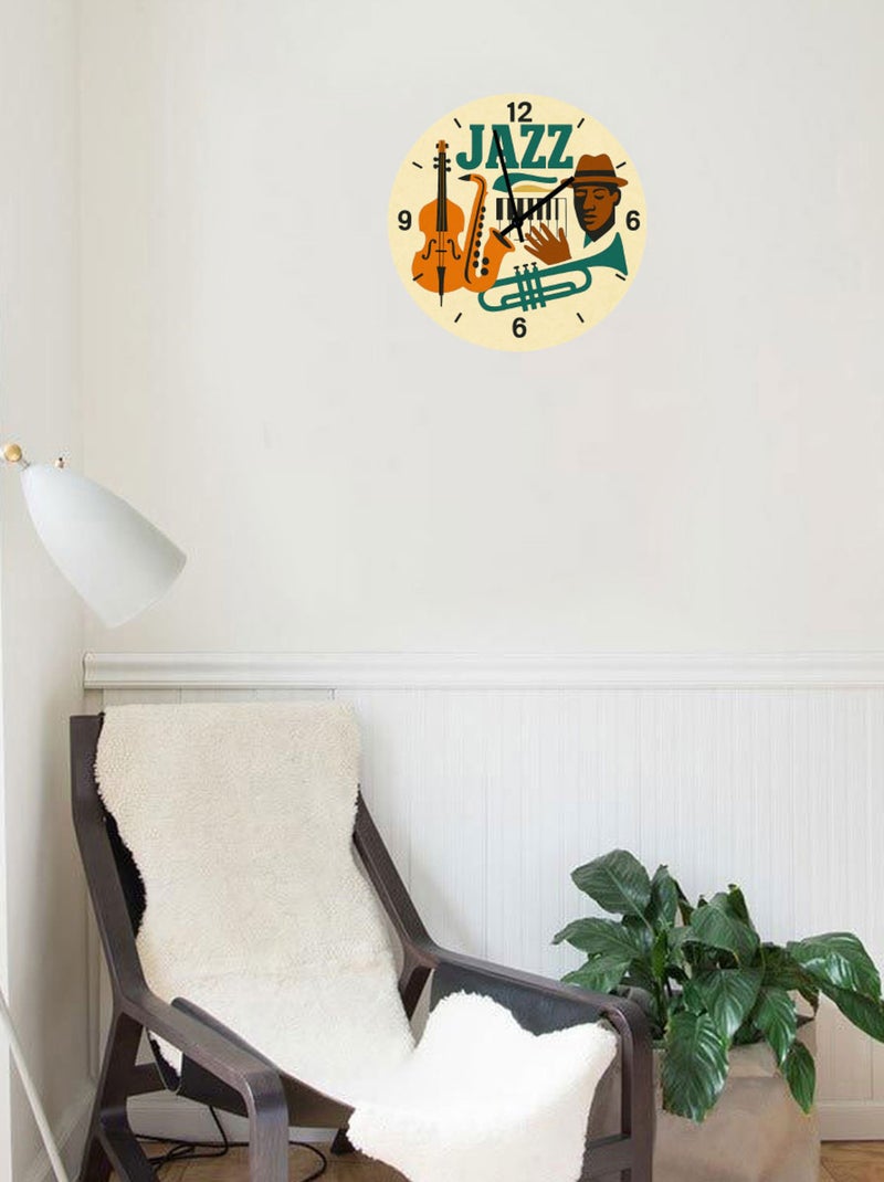 Horloge en verre jazz Beige - Kiabi