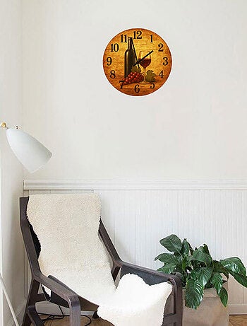 Horloge en verre le temps d’un verre de vin