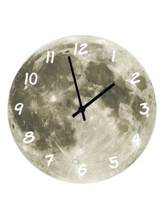 Horloge en verre lune 29 cm