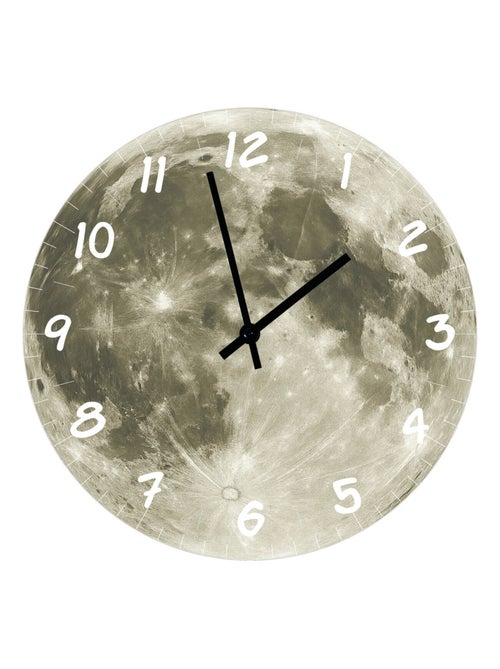 Horloge en verre lune 29 cm - Kiabi
