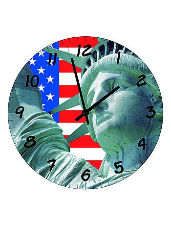Horloge en verre Statue de la Liberté