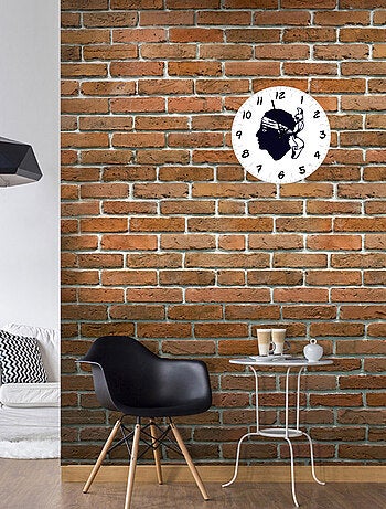 Horloge en verre Tête de Maure