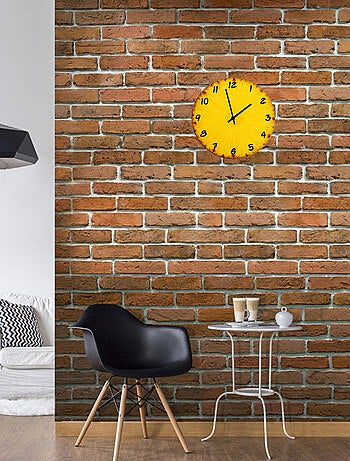 Horloge en verre tranche d'ananas 29 cm