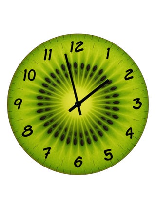 Horloge en verre tranche de kiwi 29 cm