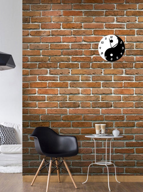 Horloge en verre yin et yang - Kiabi