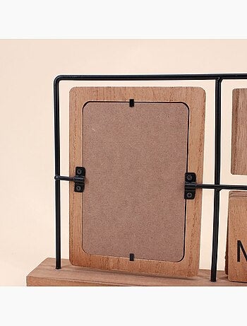 Horloge ephéméride 56x21cm