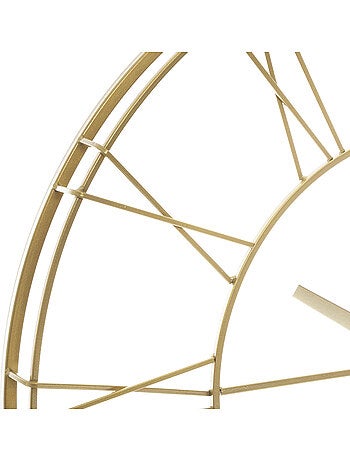 Horloge filaire dorée design 3D PHIL