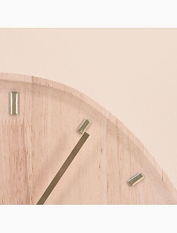 Horloge forme organique, détails métal - AFIBEL