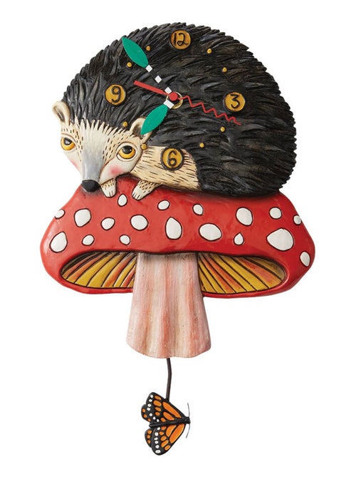 Horloge Hérisson et champignon par Allen - Kiabi