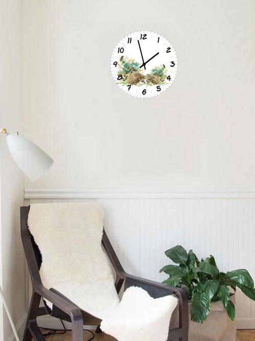 Horloge hérissons en forêt 29 cm - Kiabi