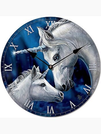 Horloge Licornes par Lisa Parker 30 cm