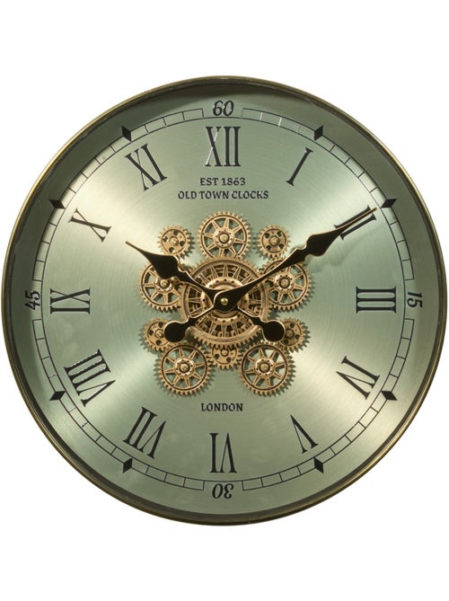 Horloge mécanique acier engrenages apparents MICHEL - Kiabi Horloge mécanique acier engrenages apparents MICHEL - Kiabi