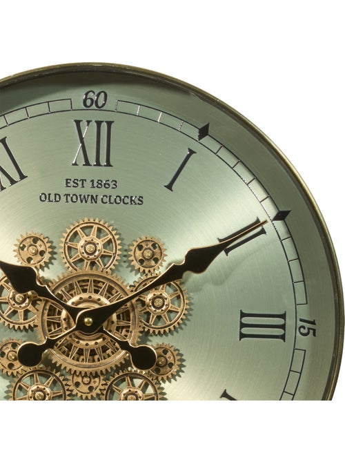 Horloge mécanique acier engrenages apparents MICHEL - Kiabi Horloge mécanique acier engrenages apparents MICHEL - Kiabi