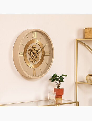 Horloge mécanique cadran métal brillant GIULIANA