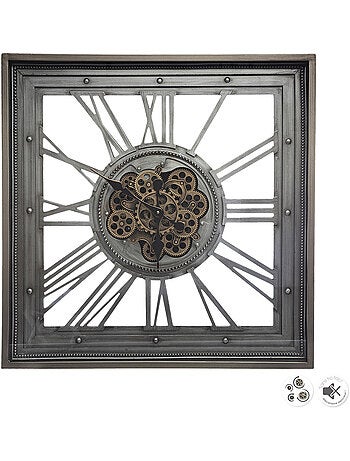 Horloge mécanique carrée EZRA