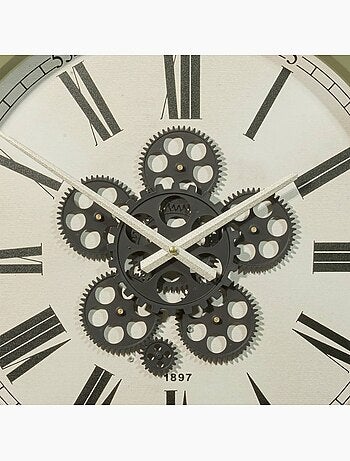 Horloge mécanique fonte engrenages apparents ARGO