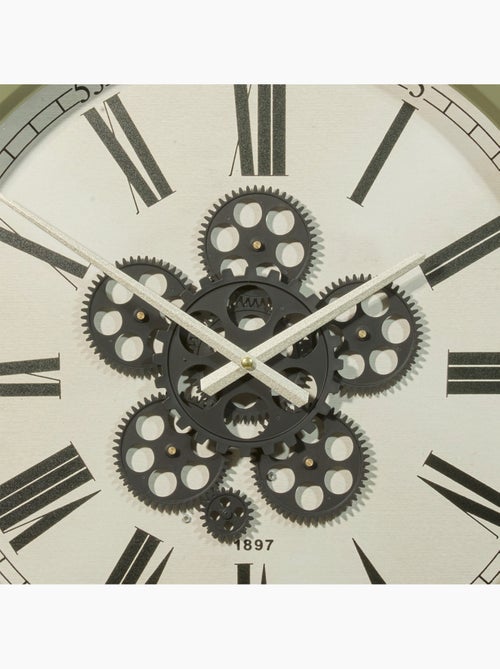 Horloge mécanique fonte engrenages apparents ARGO - Kiabi
