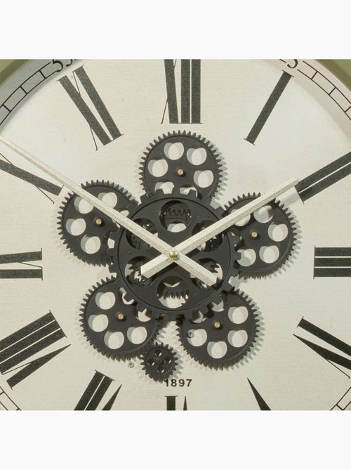 Horloge mécanique fonte engrenages apparents ARGO - Kiabi Horloge mécanique fonte engrenages apparents ARGO - Kiabi