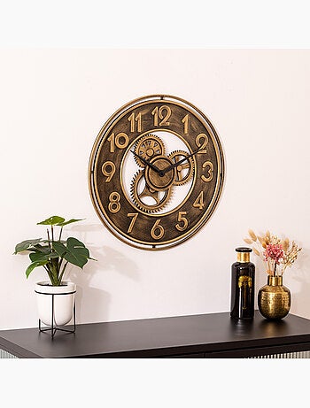 Horloge mécanique métal mécanisme apparent JACOB