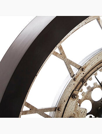 Horloge mécanique rouages apparents IVY