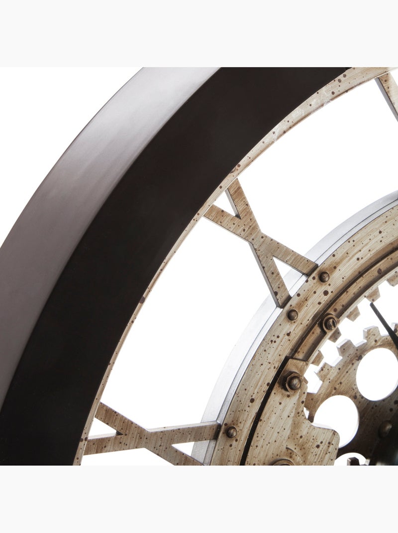 Horloge mécanique rouages apparents IVY Noir - Kiabi
