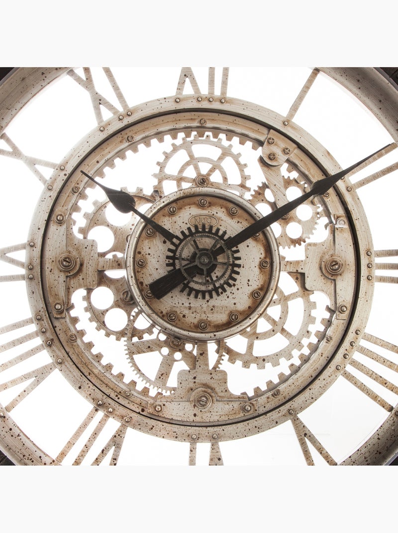 Horloge mécanique rouages apparents IVY Noir - Kiabi