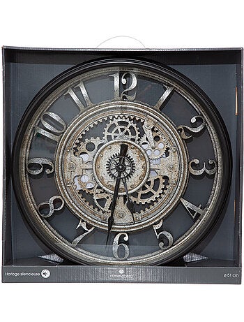 Horloge mécanique rouages apparents SARKIS