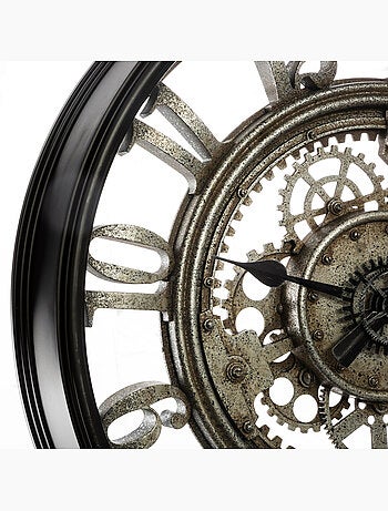 Horloge mécanique rouages apparents SARKIS