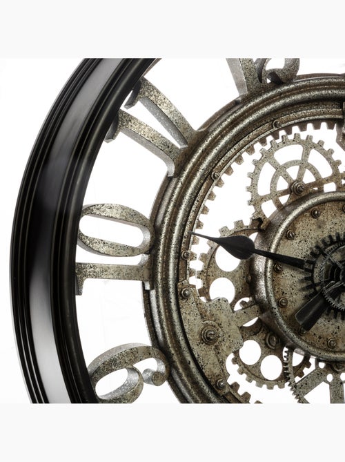 Horloge mécanique rouages apparents sarkis - Kiabi