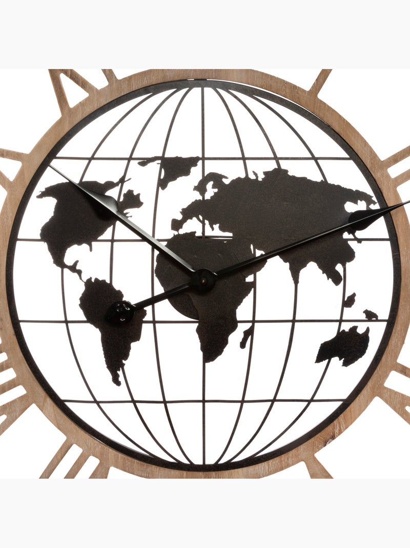 Horloge MONDE Marron - Kiabi