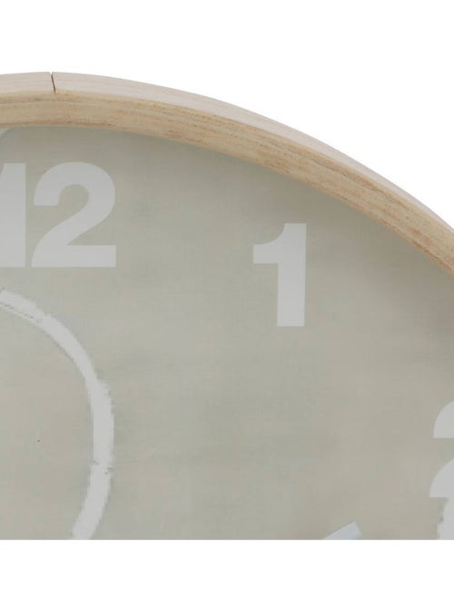 Horloge motif abstrait cadre aspect bois - Atmosphera - Kiabi Horloge motif abstrait cadre aspect bois - Atmosphera - Kiabi